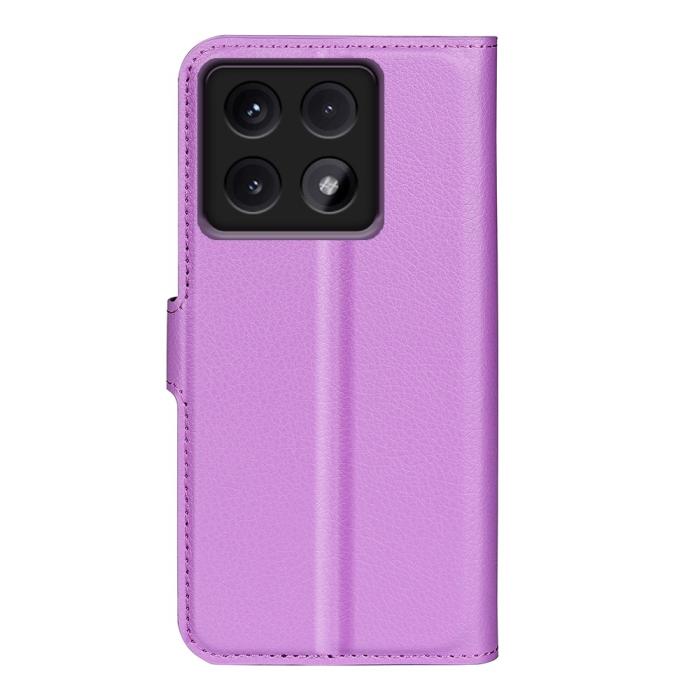 Bild 6,  Xiaomi 14T Fodral Litchi Läder Lila - Teknikhallen.se
