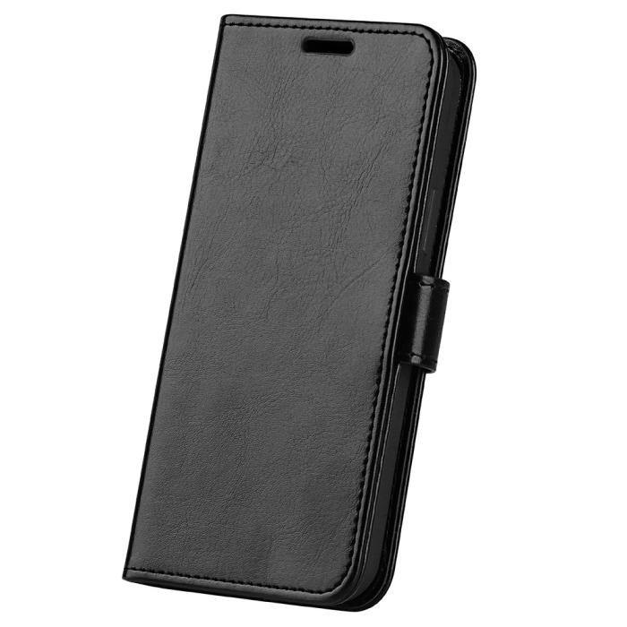 Bild 6,  Xiaomi 14T Pro Fodral Crazy Horse Läder Svart - Teknikhallen.se