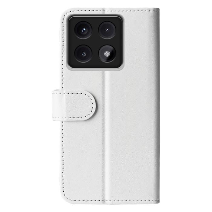 Bild 6,  Xiaomi 14T Pro Fodral Crazy Horse Läder Vit - Teknikhallen.se