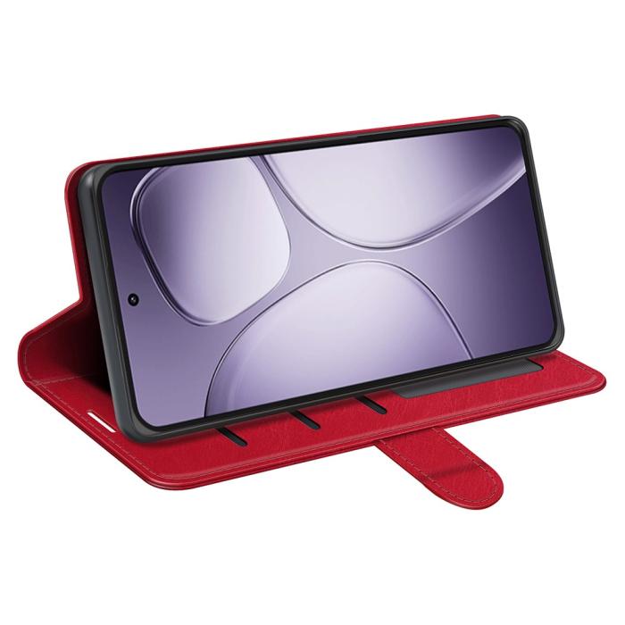 Bild 3,  Xiaomi 14T Pro Fodral Crazy Horse Läder Röd - Teknikhallen.se
