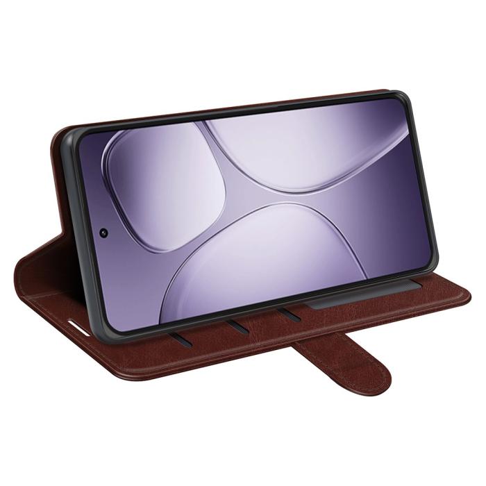 Bild 3,  Xiaomi 14T Pro Fodral Crazy Horse Läder Brun - Teknikhallen.se