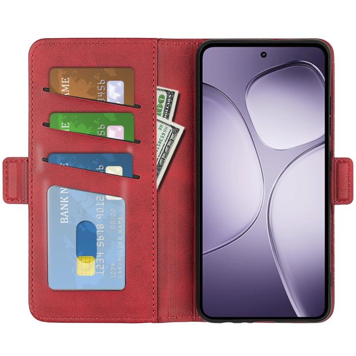 Bild 2,  Xiaomi 14T Pro Plånboksfodral Läder Röd - Teknikhallen.se