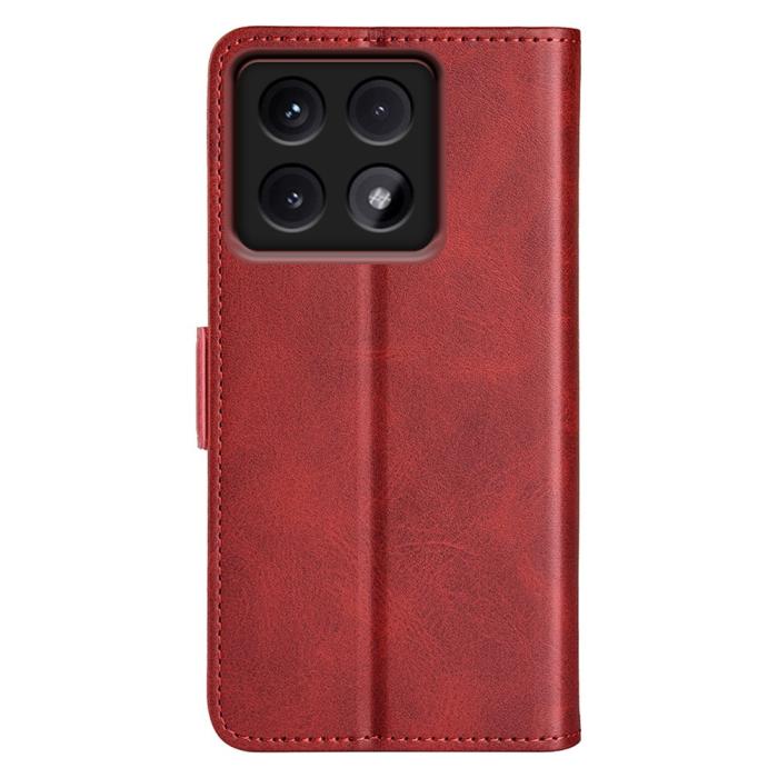Bild 6,  Xiaomi 14T Pro Plånboksfodral Läder Röd - Teknikhallen.se