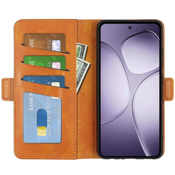 Bild 2,  Xiaomi 14T Pro Plånboksfodral Läder Gul - Teknikhallen.se