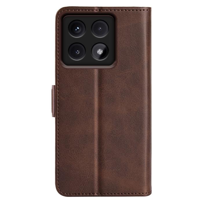 Bild 6,  Xiaomi 14T Pro Plånboksfodral Läder Brun - Teknikhallen.se
