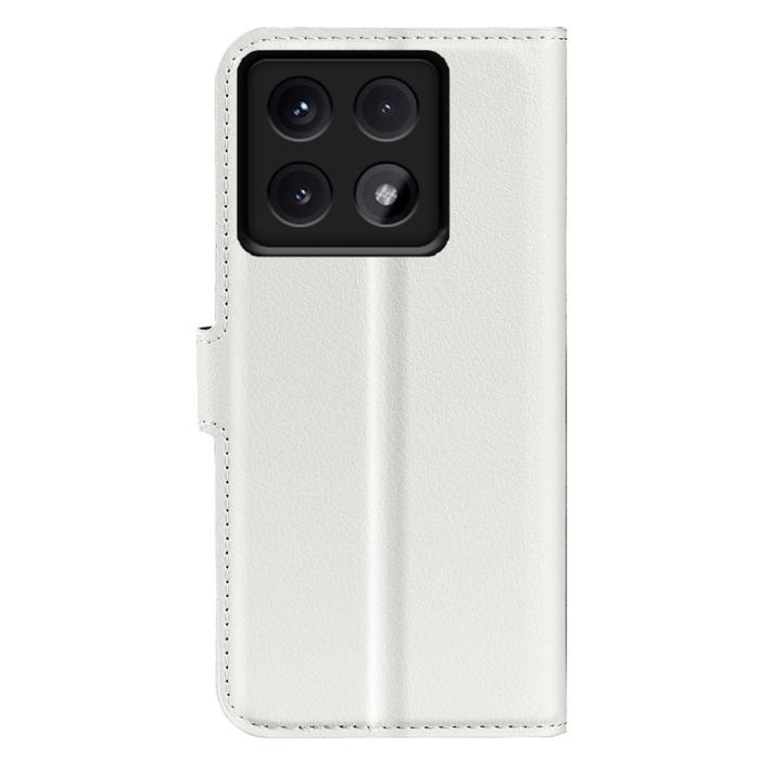 Bild 6,  Xiaomi 14T Pro Fodral Litchi Läder Vit - Teknikhallen.se