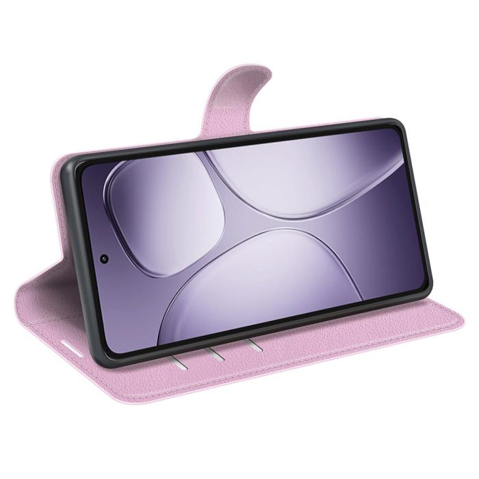 Bild 3,  Xiaomi 14T Pro Fodral Litchi Läder Ljus Rosa - Teknikhallen.se