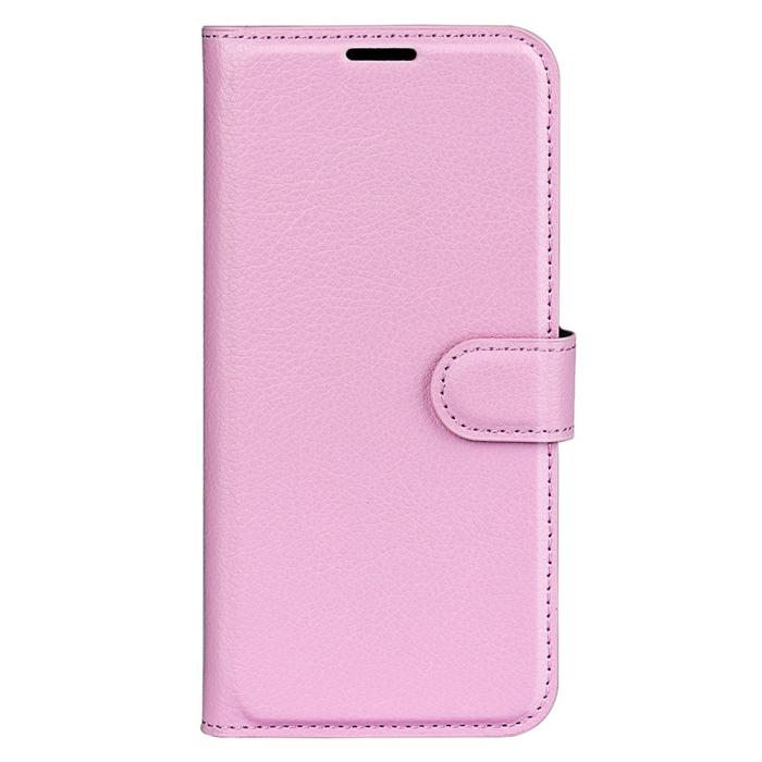 Bild 5,  Xiaomi 14T Pro Fodral Litchi Läder Ljus Rosa - Teknikhallen.se