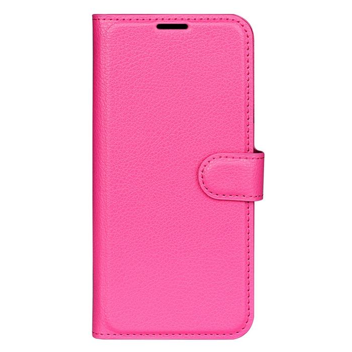Bild 5,  Xiaomi 14T Pro Fodral Litchi Läder Rosa - Teknikhallen.se
