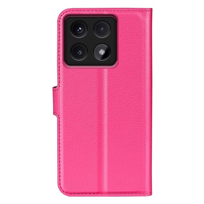 Bild 6,  Xiaomi 14T Pro Fodral Litchi Läder Rosa - Teknikhallen.se