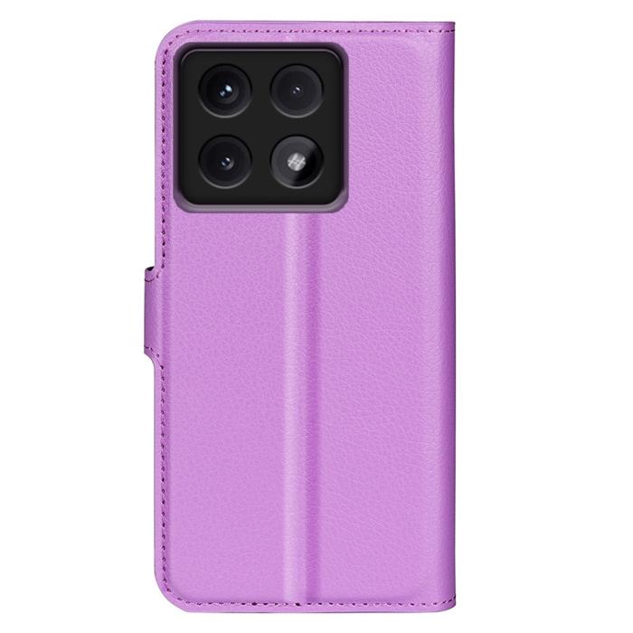 Bild 6,  Xiaomi 14T Pro Fodral Litchi Läder Lila - Teknikhallen.se