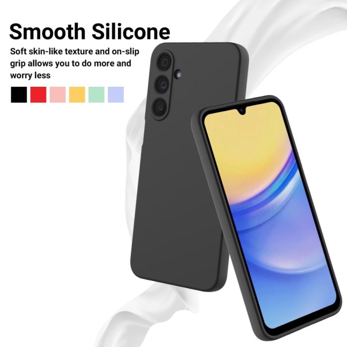 Bild 3,  Samsung Galaxy A16 Skal Liquid Silikon Svart - Teknikhallen.se