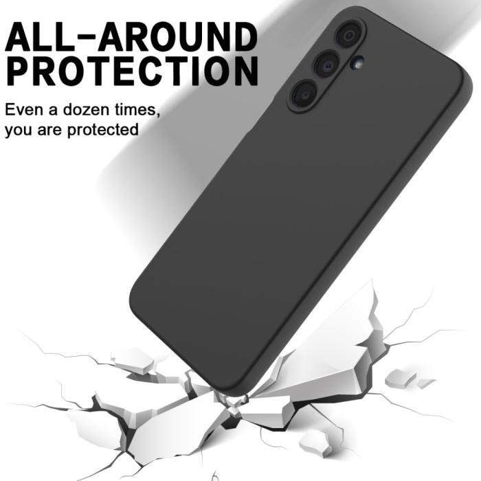 Bild 5,  Samsung Galaxy A16 Skal Liquid Silikon Svart - Teknikhallen.se