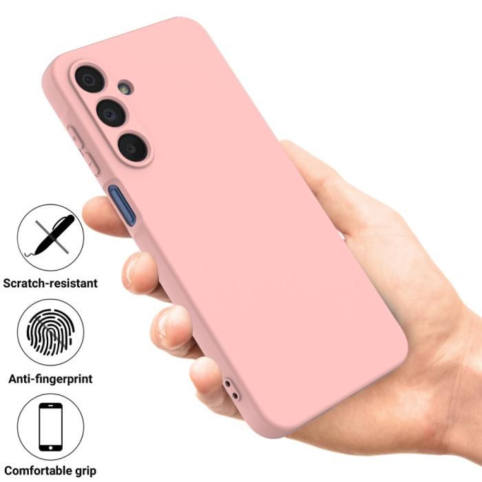 Bild 2,  Samsung Galaxy A16 Skal Liquid Silikon Rosa - Teknikhallen.se
