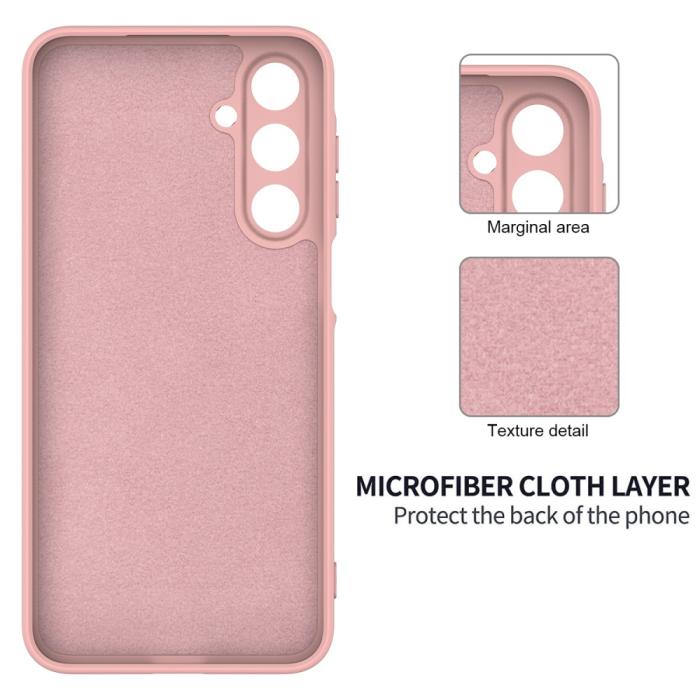 Bild 6,  Samsung Galaxy A16 Skal Liquid Silikon Rosa - Teknikhallen.se