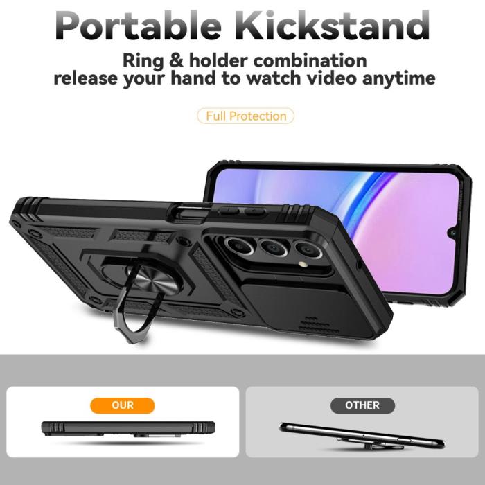 Bild 3,  Samsung Galaxy A16 Skal CamShield Ring Hybrid Svart - Teknikhallen.se