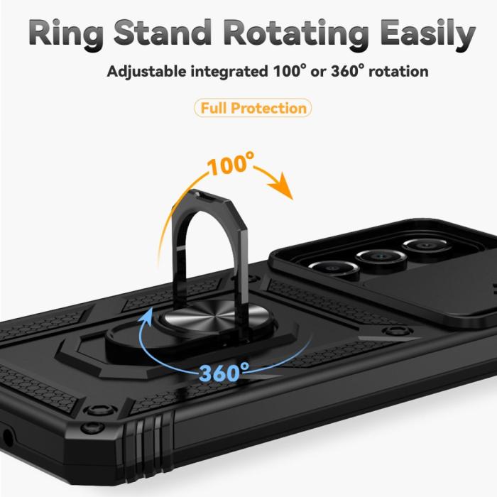 Bild 4,  Samsung Galaxy A16 Skal CamShield Ring Hybrid Svart - Teknikhallen.se