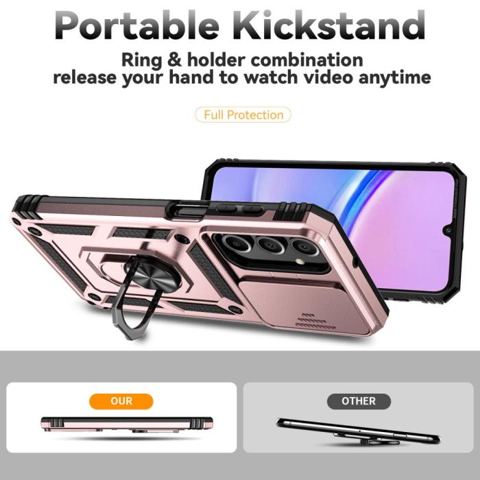 Bild 3,  Samsung Galaxy A16 Skal CamShield Ring Hybrid Roséguld - Teknikhallen.se