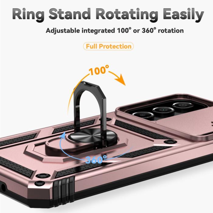Bild 4,  Samsung Galaxy A16 Skal CamShield Ring Hybrid Roséguld - Teknikhallen.se