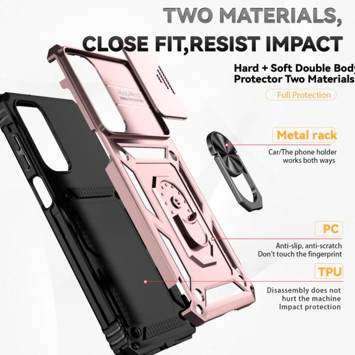 Bild 5,  Samsung Galaxy A16 Skal CamShield Ring Hybrid Roséguld - Teknikhallen.se
