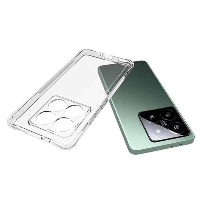 Bild 3,  Xiaomi 14T Pro Skal TPU Shockproof Transparent - Teknikhallen.se