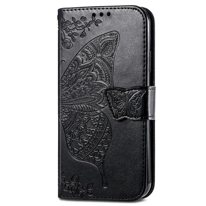 Bild 5,  Xiaomi 14T Fodral Med Fjäril Tryck Svart - Teknikhallen.se