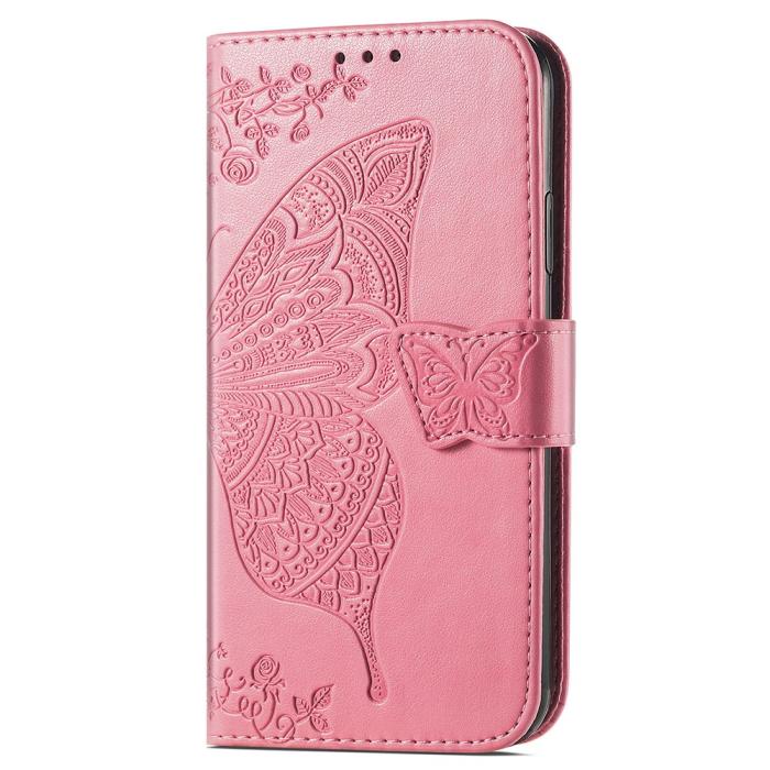 Bild 5,  Xiaomi 14T Fodral Med Fjäril Tryck Rosa - Teknikhallen.se
