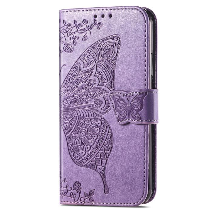 Bild 5,  Xiaomi 14T Fodral Med Fjäril Tryck Lila - Teknikhallen.se