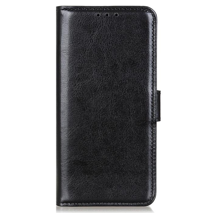 Bild 5,  Xiaomi Redmi 14C Plånboksfodral Crazy Horse Läder Svart - Teknikhallen.se