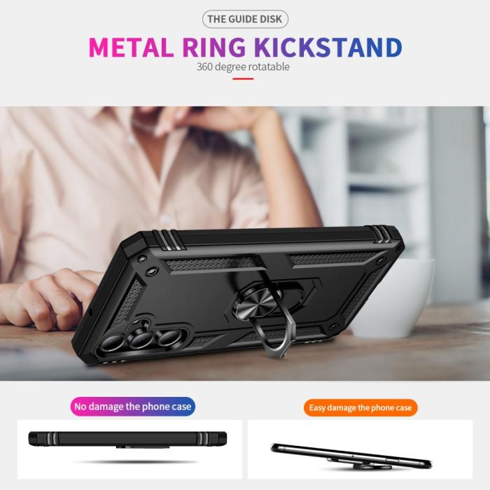 Bild 3,  Samsung Galaxy A16 Skal Shockproof Hybrid Ring Svart - Teknikhallen.se