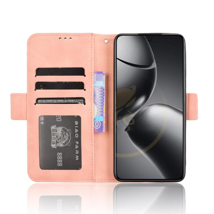 Bild 3,  Xiaomi 14T Fodral Med Avtagbart Kortfodral Rosa - Teknikhallen.se