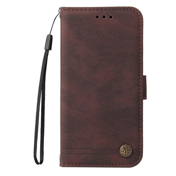 Bild 5,  Xiaomi Redmi 14C Plånboksfodral Läder Brun - Teknikhallen.se