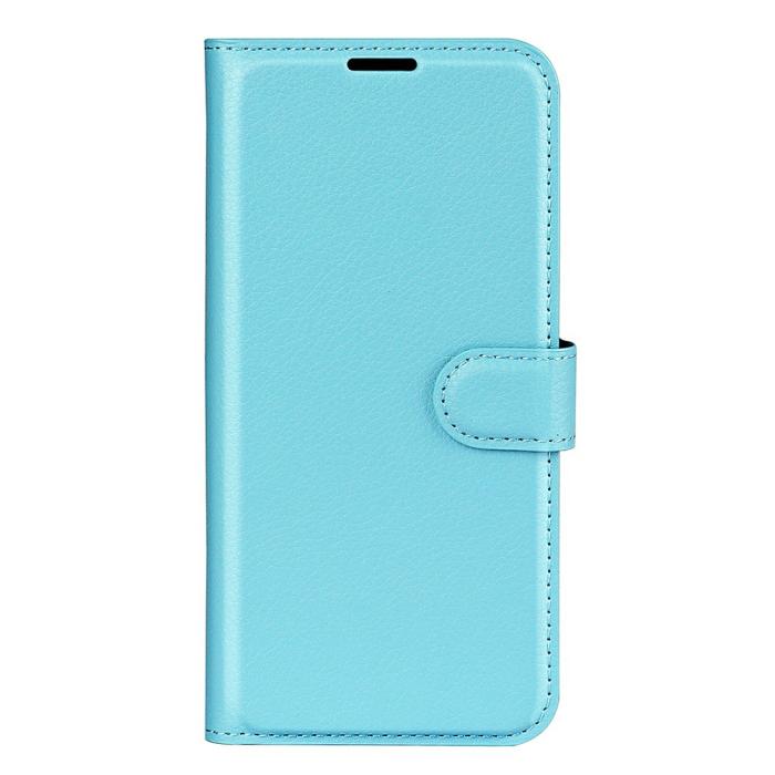 Bild 6,  Xiaomi Redmi 14C Fodral Litchi Läder Blå - Teknikhallen.se