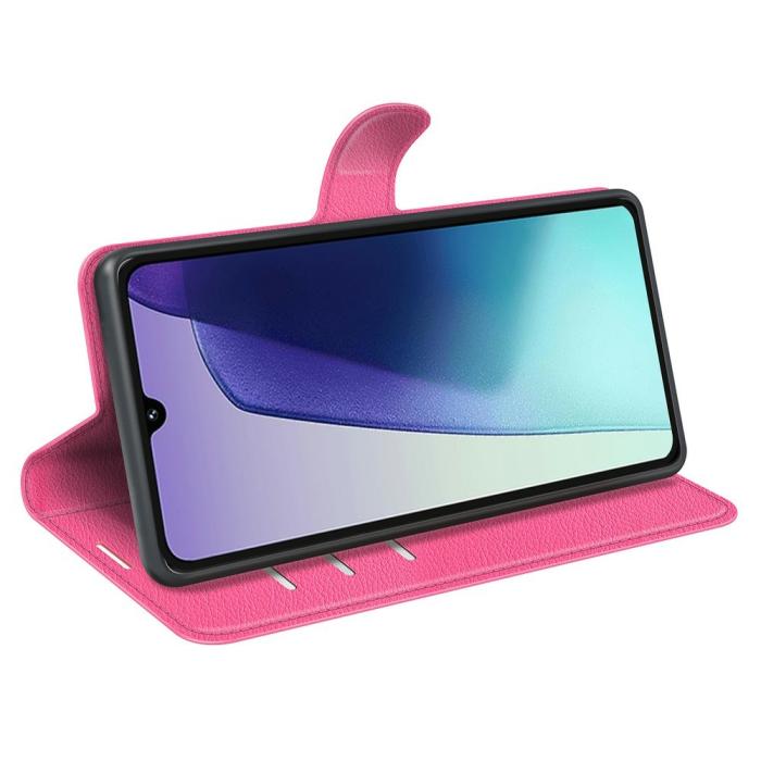 Bild 3,  Xiaomi Redmi 14C Fodral Litchi Läder Rosa - Teknikhallen.se
