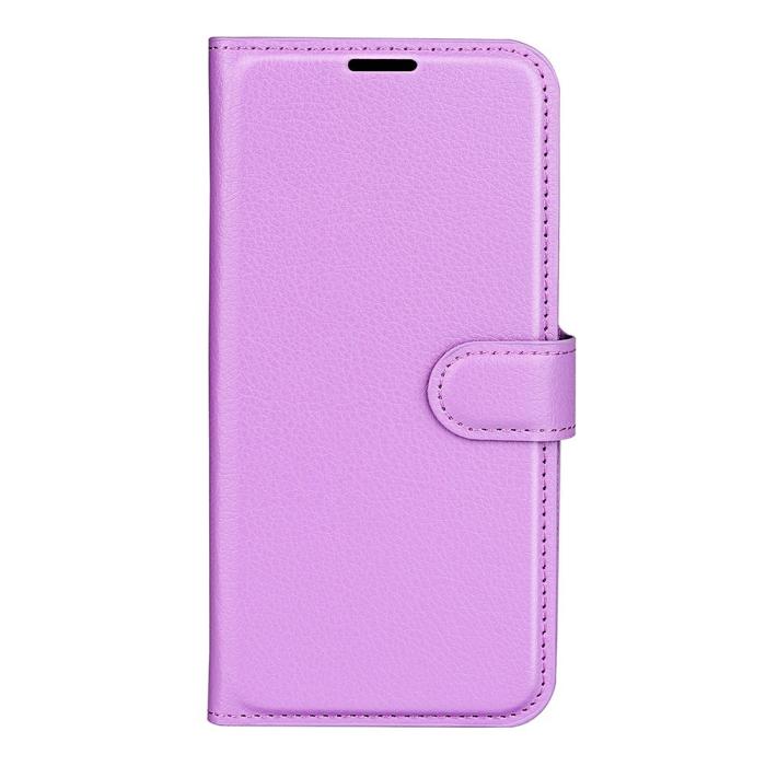 Bild 6,  Xiaomi Redmi 14C Fodral Litchi Läder Lila - Teknikhallen.se