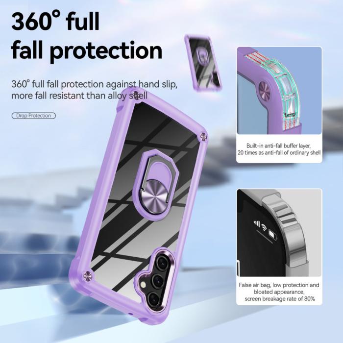 Bild 3,  Samsung Galaxy A16 Skal Shockproof Ring Hybrid Lila - Teknikhallen.se
