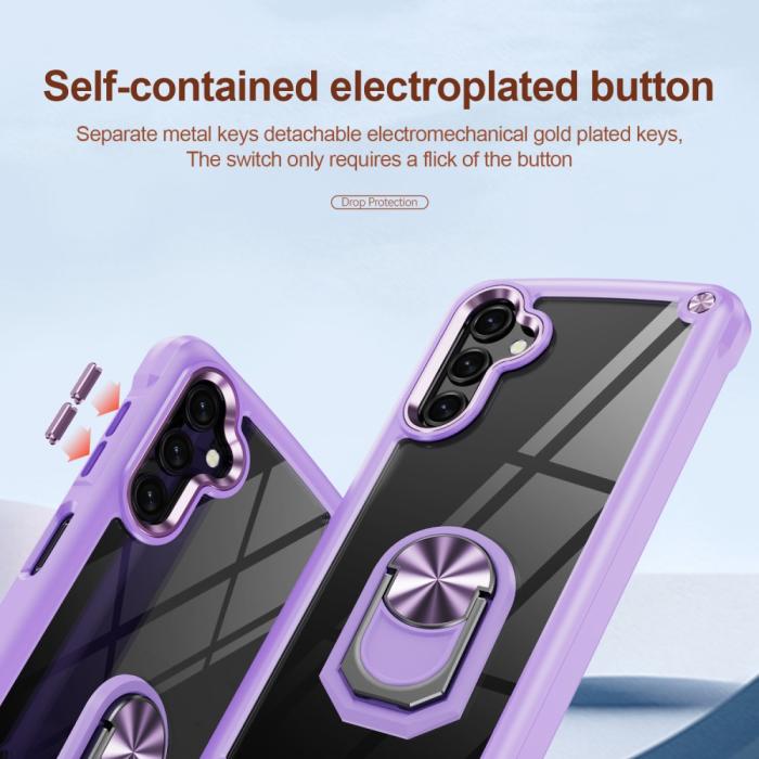 Bild 4,  Samsung Galaxy A16 Skal Shockproof Ring Hybrid Lila - Teknikhallen.se