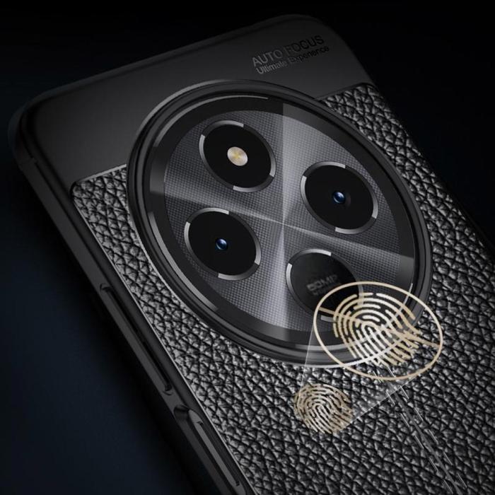 Bild 5,  Xiaomi Redmi 14C Skal Litchi Textur Svart - Teknikhallen.se
