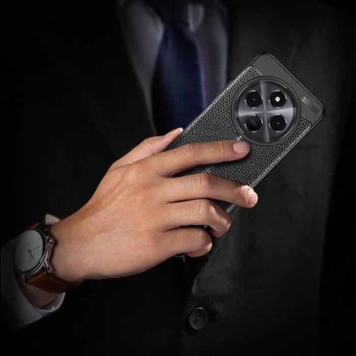 Bild 6,  Xiaomi Redmi 14C Skal Litchi Textur Svart - Teknikhallen.se