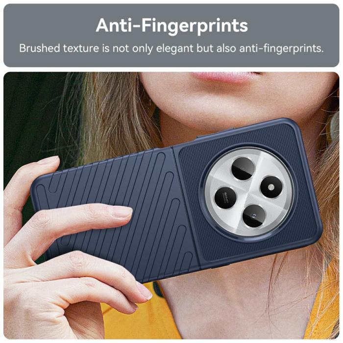 Bild 6,  Xiaomi Redmi 14C Skal Twill Textur Blå - Teknikhallen.se
