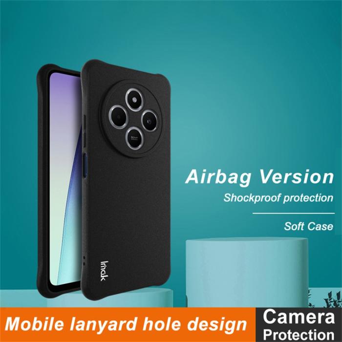 Bild 3, IMAK IMAK Xiaomi Redmi 14C Skal TPU AirBag Shockproof Svart - Teknikhallen.se