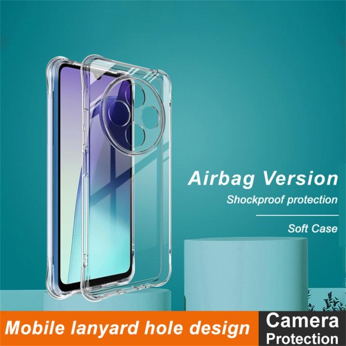 Bild 2, IMAK IMAK Xiaomi Redmi 14C Skal TPU AirBag Shockproof Transparent - Teknikhallen.se