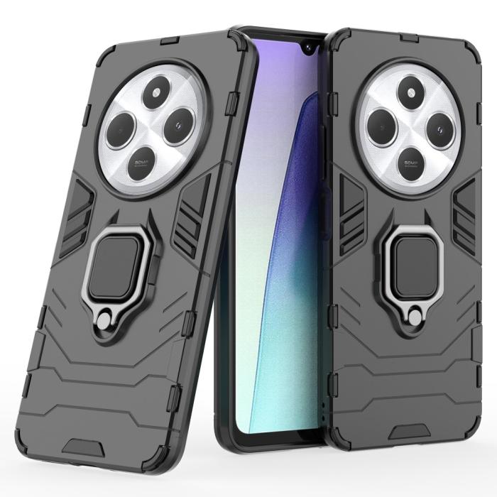 Bild 2,  Xiaomi Redmi 14C Skal Hybrid Armor Ring Svart - Teknikhallen.se