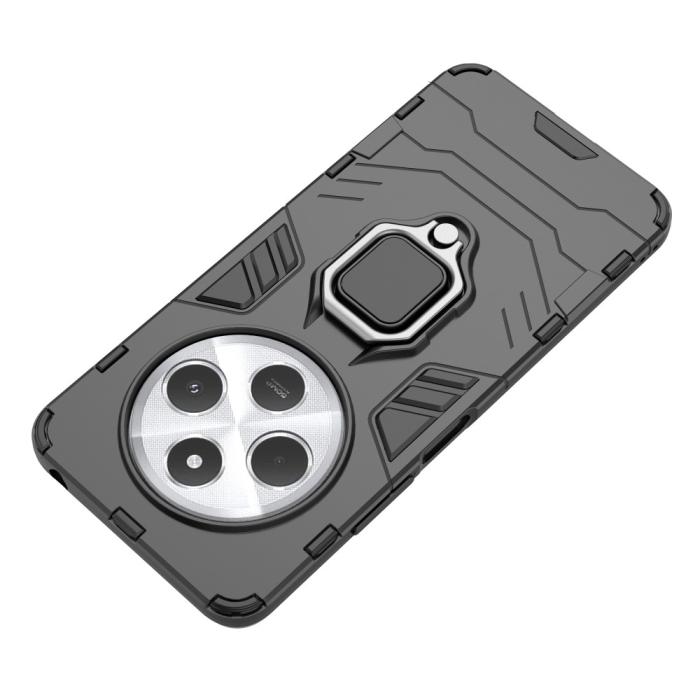 Bild 4,  Xiaomi Redmi 14C Skal Hybrid Armor Ring Svart - Teknikhallen.se
