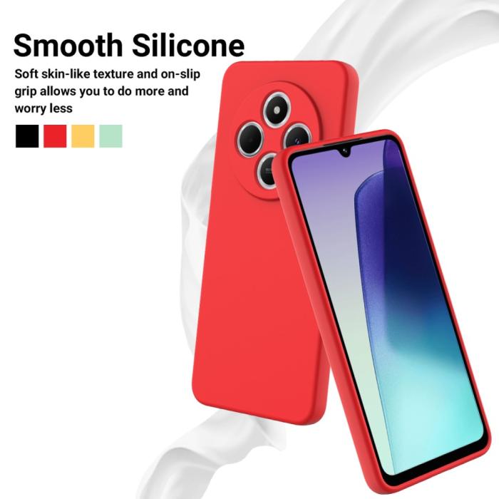 Bild 3,  Xiaomi Redmi 14C Skal Liquid Silikon Röd - Teknikhallen.se