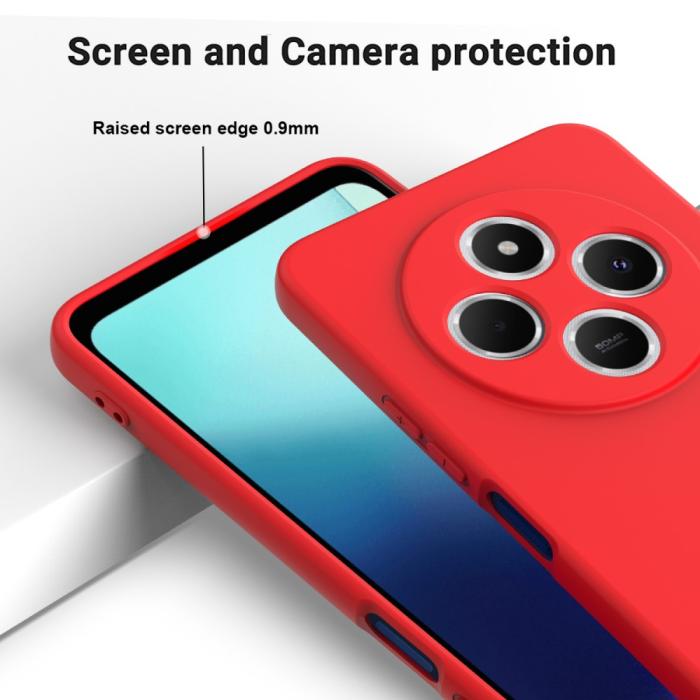 Bild 4,  Xiaomi Redmi 14C Skal Liquid Silikon Röd - Teknikhallen.se