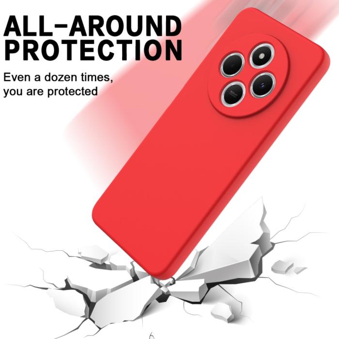 Bild 5,  Xiaomi Redmi 14C Skal Liquid Silikon Röd - Teknikhallen.se