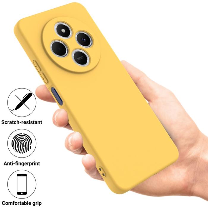 Bild 2,  Xiaomi Redmi 14C Skal Liquid Silikon Gul - Teknikhallen.se