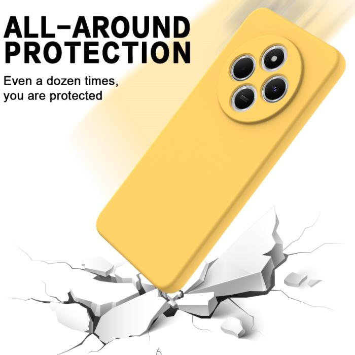 Bild 5,  Xiaomi Redmi 14C Skal Liquid Silikon Gul - Teknikhallen.se