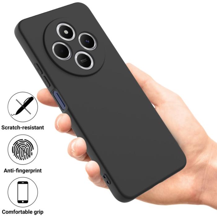 Bild 2,  Xiaomi Redmi 14C Skal Liquid Silikon Svart - Teknikhallen.se
